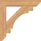 Ekena Millwork Merced Slat Smooth Bracket w/ Offset Brace, Western Red Cedar, 5 1/2"W x 24"D x 24"H BKT0604X24X24MRC06SWR - alternate 2